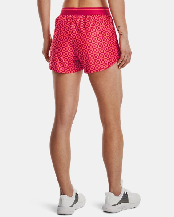 Women's UA Play Up No Limits Shorts, Red, pdpMainDesktop image number 1